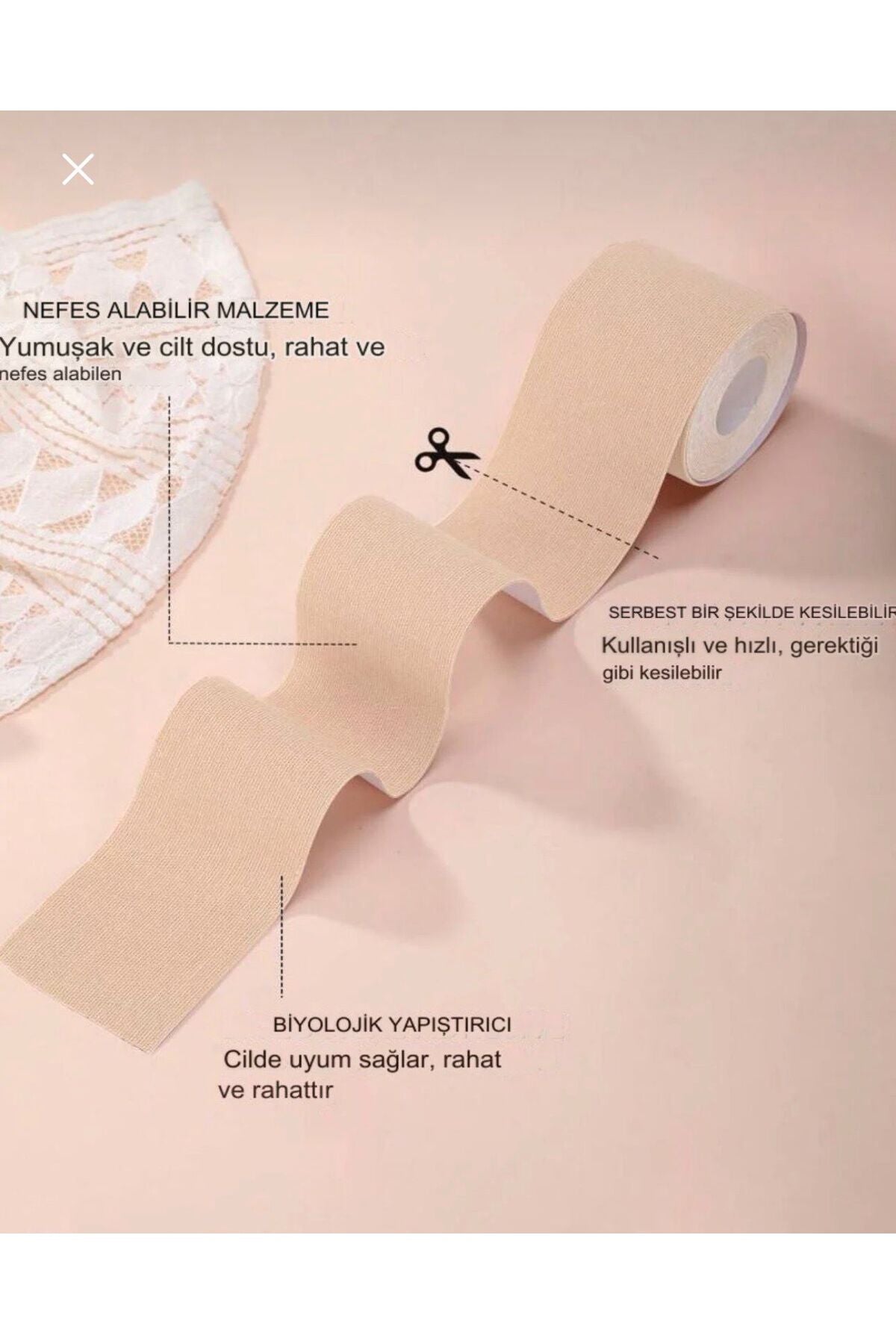 5 METRE Rahat Hava Alabilen Streç Kumaş Sütyen Göğüs Bandı Rahat Kesilebilir