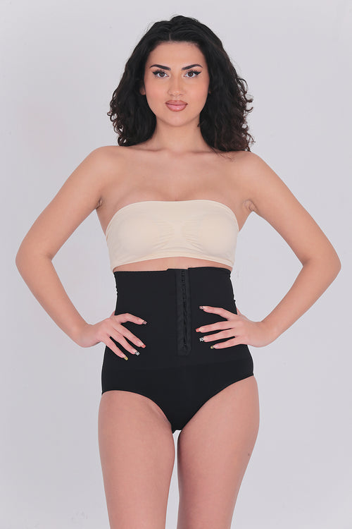 Agraflı Yüksek Bel Slip Korse