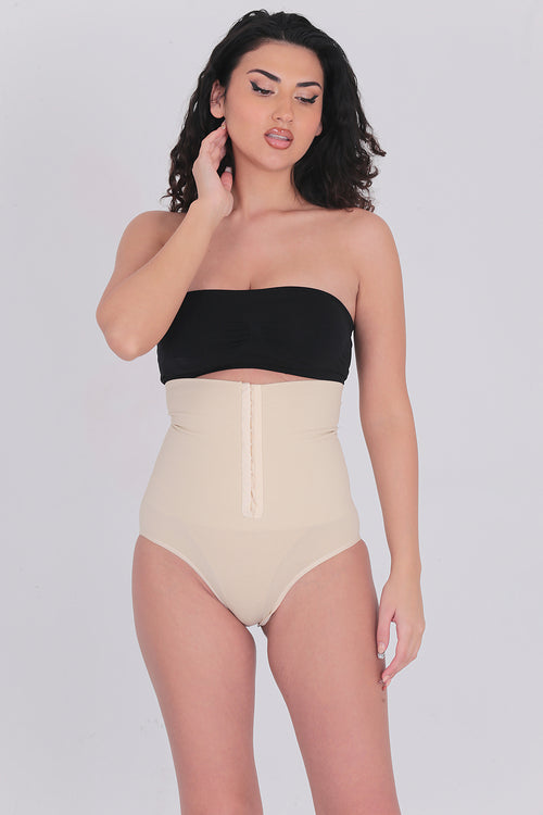 Agraflı Yüksek Bel Slip Korse