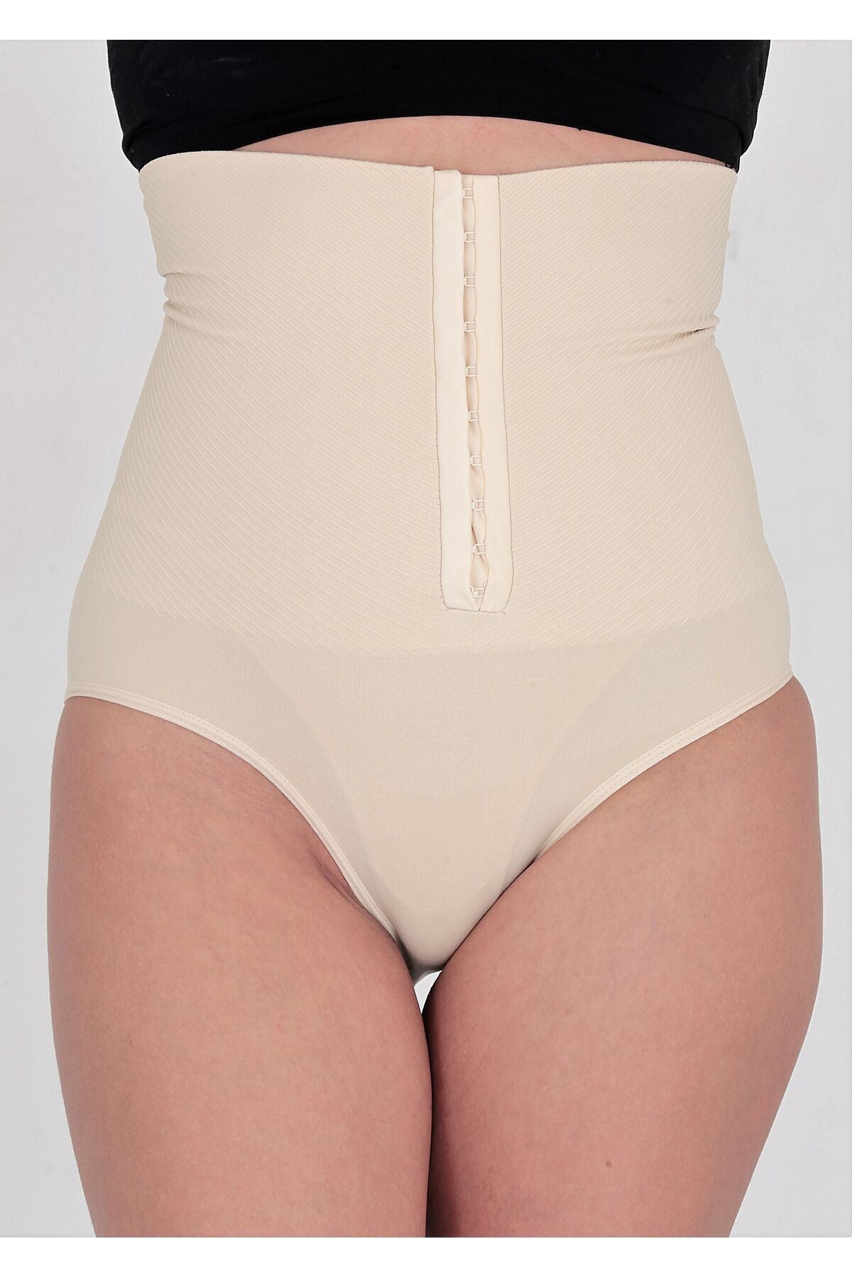 Agraflı Yüksek Bel Slip Korse